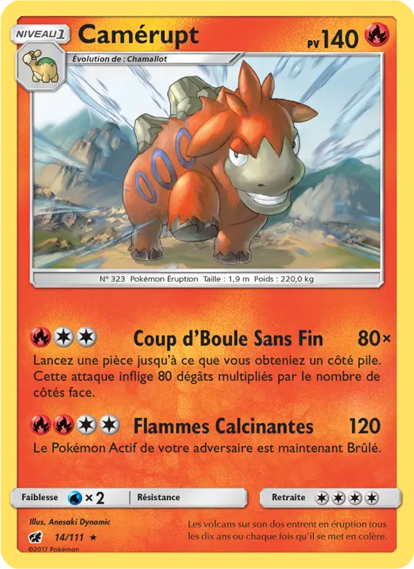 Camérupt — carte 14 de l’extension Invasion Carmin
