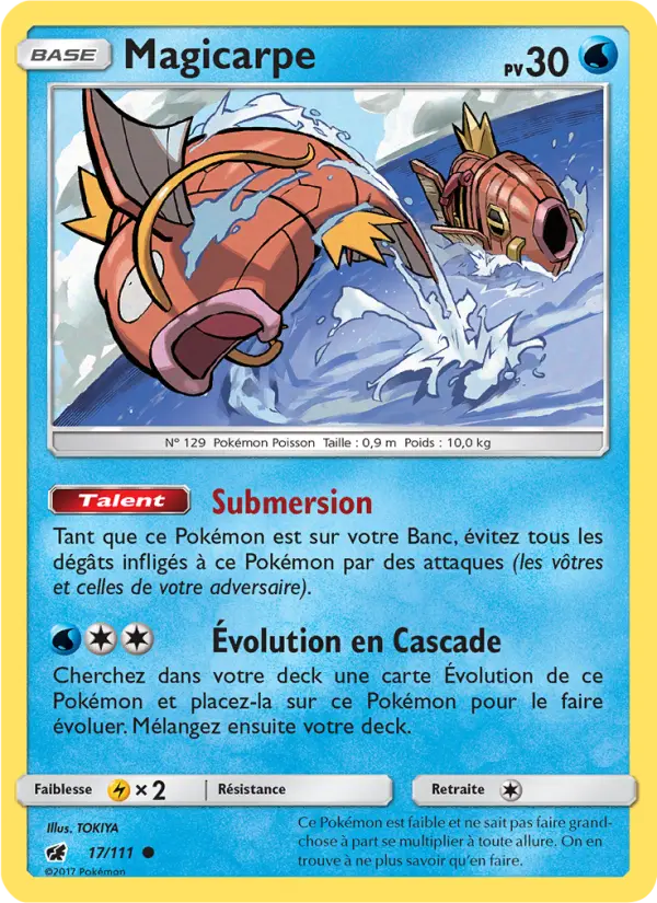 Magicarpe — carte 17 de l’extension Invasion Carmin