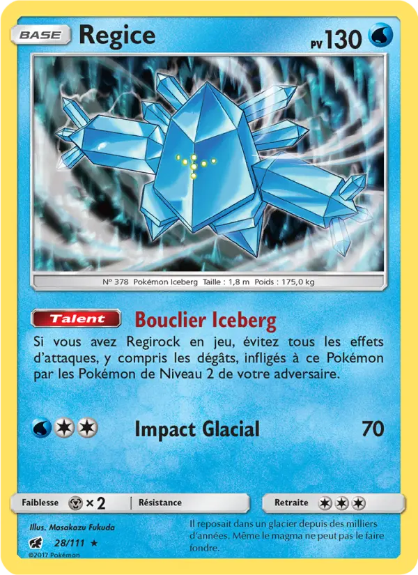 Regice — carte 28 de l’extension Invasion Carmin