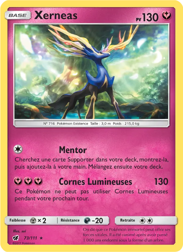 Xerneas — carte 73 de l’extension Invasion Carmin