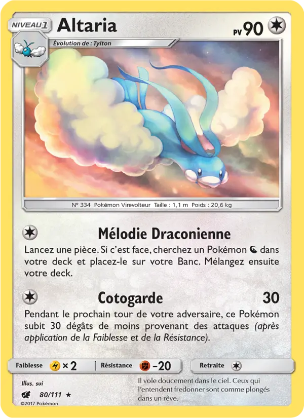 Altaria — carte 80 de l’extension Invasion Carmin