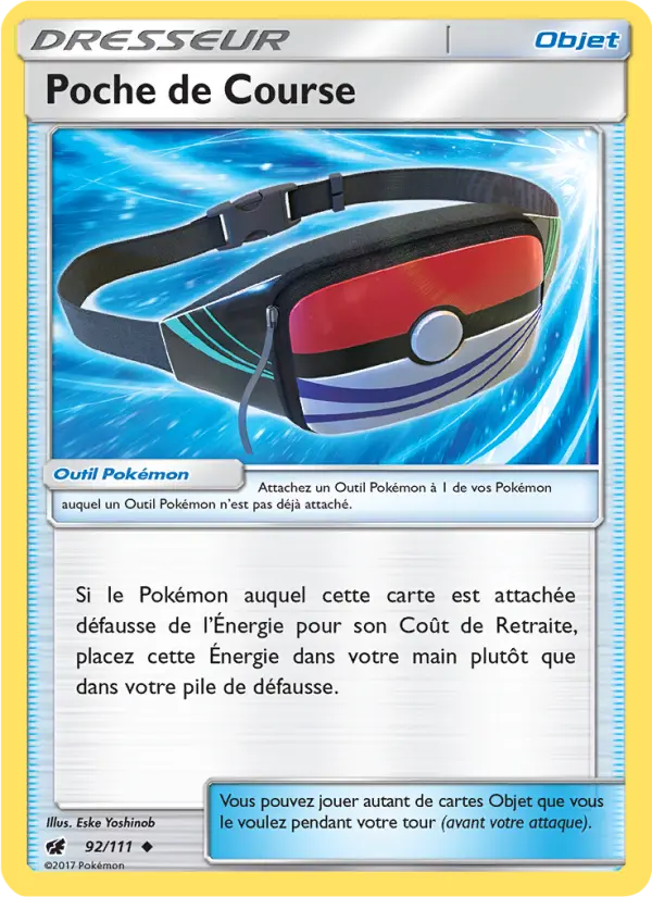 Poche de Course — carte 92 de l’extension Invasion Carmin