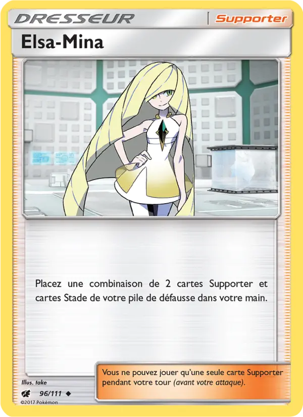 Elsa-Mina — carte 96 de l’extension Invasion Carmin