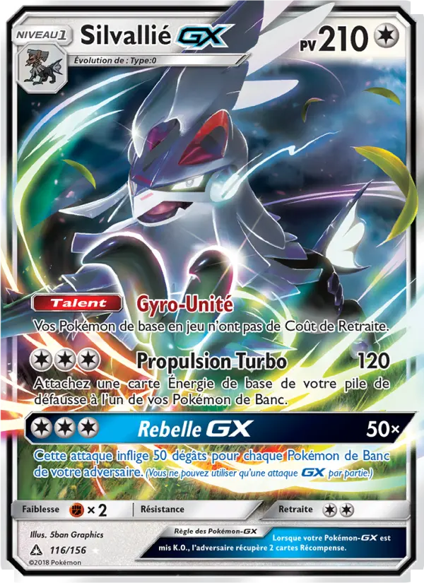 Silvallié GX — carte 116 de l’extension Ultra-Prisme
