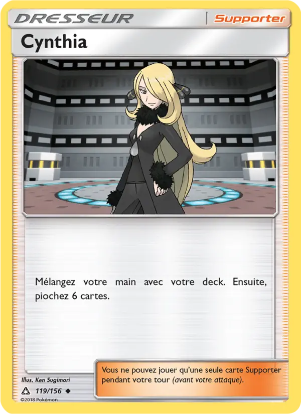 Cynthia — carte 119 de l’extension Ultra-Prisme