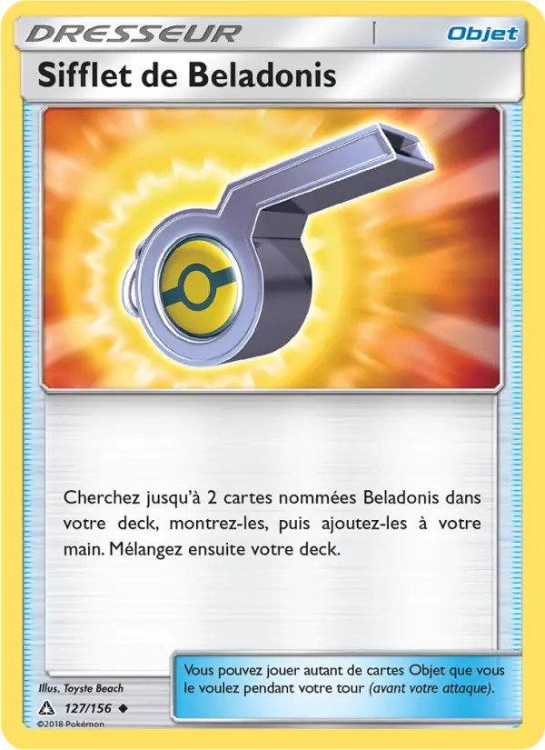 Sifflet de Beladonis — carte 127 de l’extension Ultra-Prisme