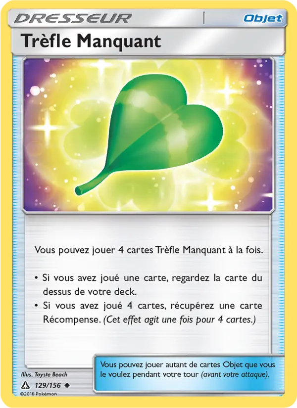 Trèfle Manquant — carte 129 de l’extension Ultra-Prisme