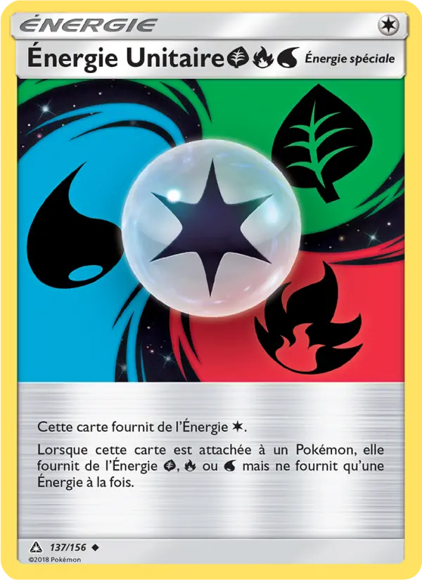 Énergie Unitaire GrassFireWater — carte 137 de l’extension Ultra-Prisme