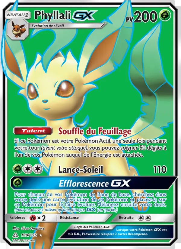 Phyllali GX — carte 139 de l’extension Ultra-Prisme