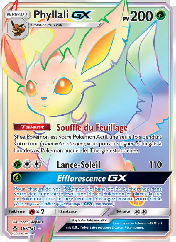 Phyllali GX — carte 157 de l’extension Ultra-Prisme