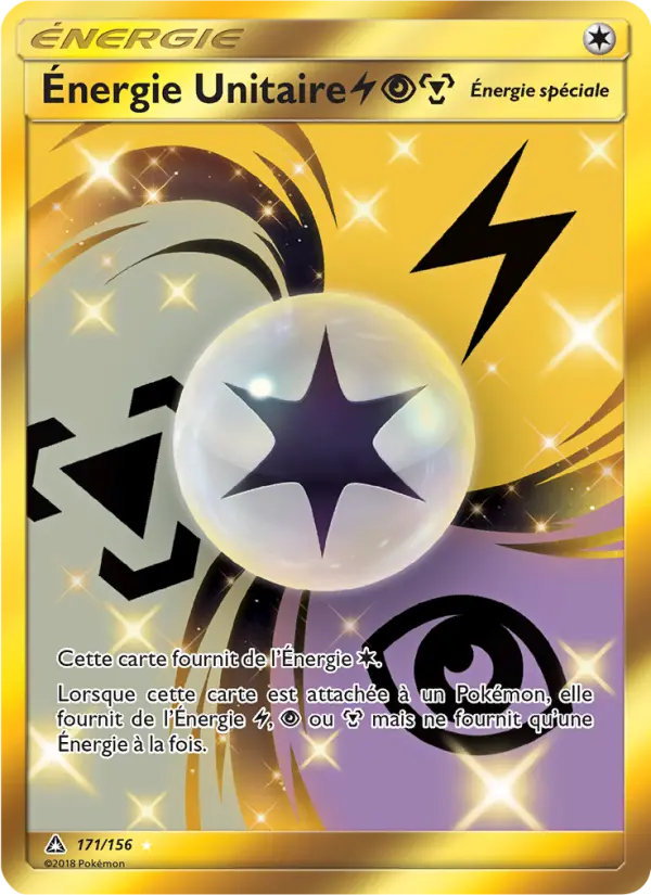 Énergie Unitaire LightningPsychicMetal — carte 171 de l’extension Ultra-Prisme