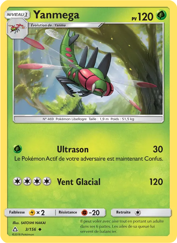 Yanmega — carte 3 de l’extension Ultra-Prisme