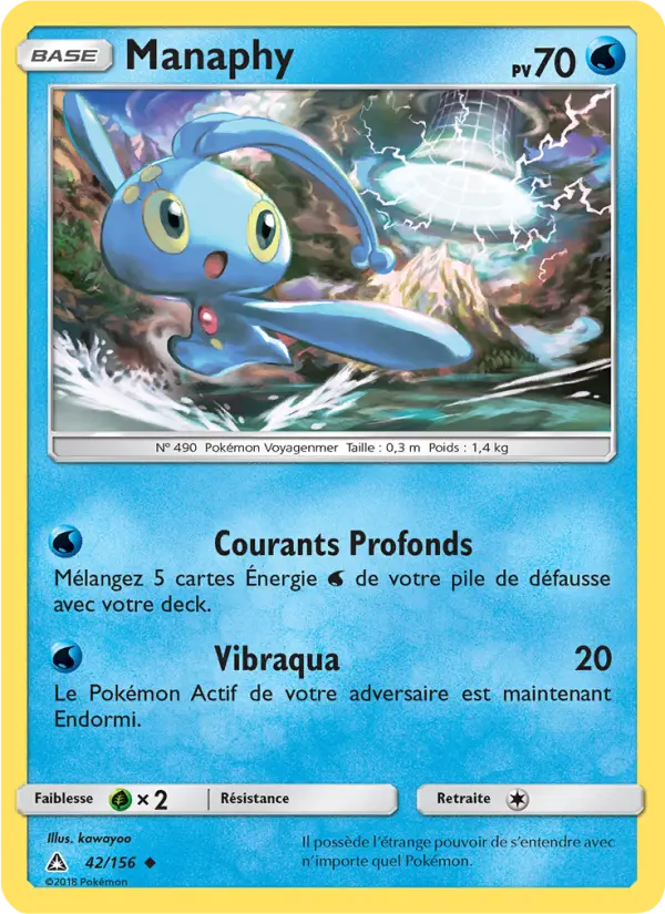 Manaphy — carte 42 de l’extension Ultra-Prisme