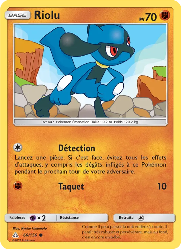 Riolu — carte 66 de l’extension Ultra-Prisme