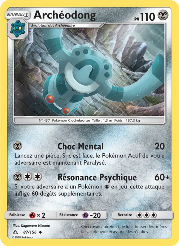 Archéodong — carte 87 de l’extension Ultra-Prisme