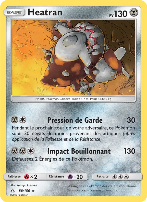 Heatran — carte 88 de l’extension Ultra-Prisme