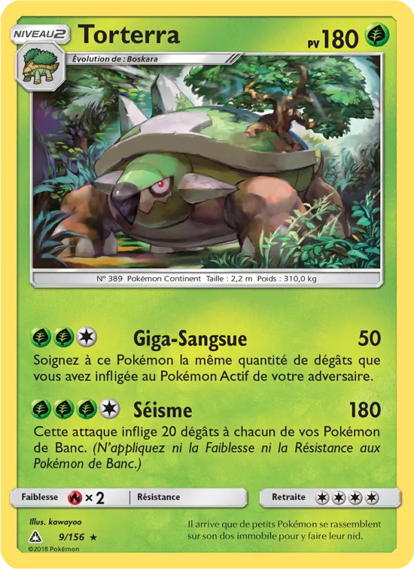 Torterra — carte 9 de l’extension Ultra-Prisme