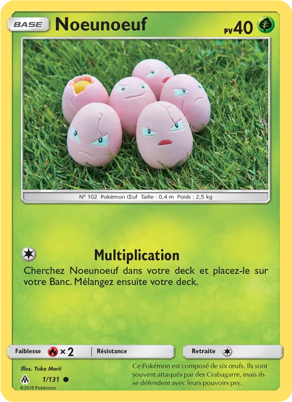 Noeunoeuf — carte 1 de l’extension Lumière Interdite