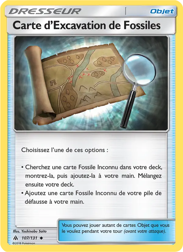 Carte d’Excavation de Fossiles — carte 107 de l’extension Lumière Interdite