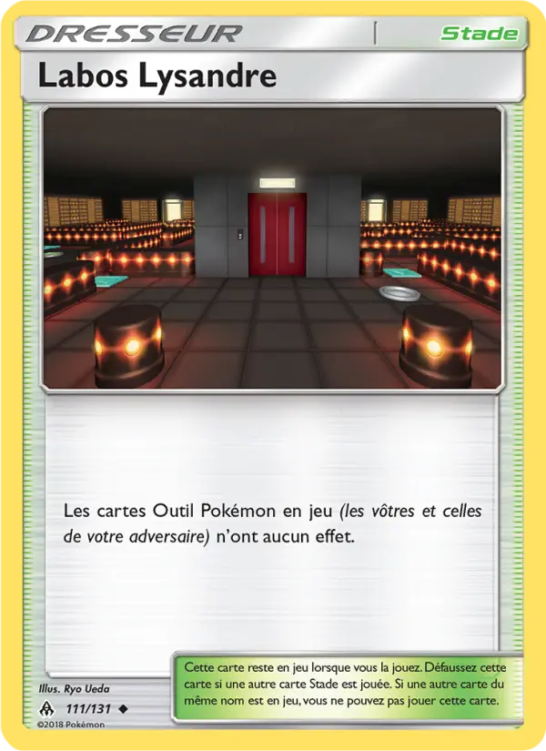 Labos Lysandre — carte 111 de l’extension Lumière Interdite