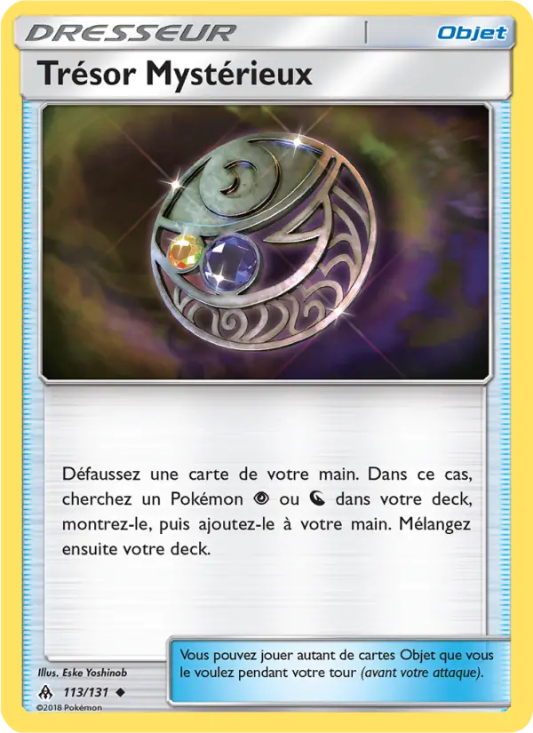 Trésor Mystérieux — carte 113 de l’extension Lumière Interdite