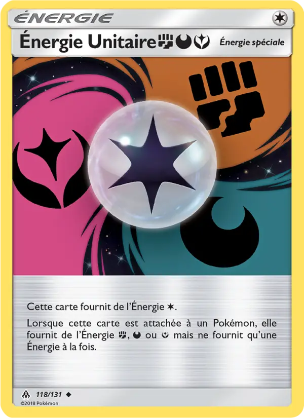 Énergie Unitaire FightingDarknessFairy — carte 118 de l’extension Lumière Interdite
