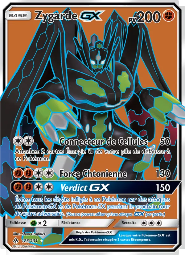 Zygarde GX — carte 123 de l’extension Lumière Interdite