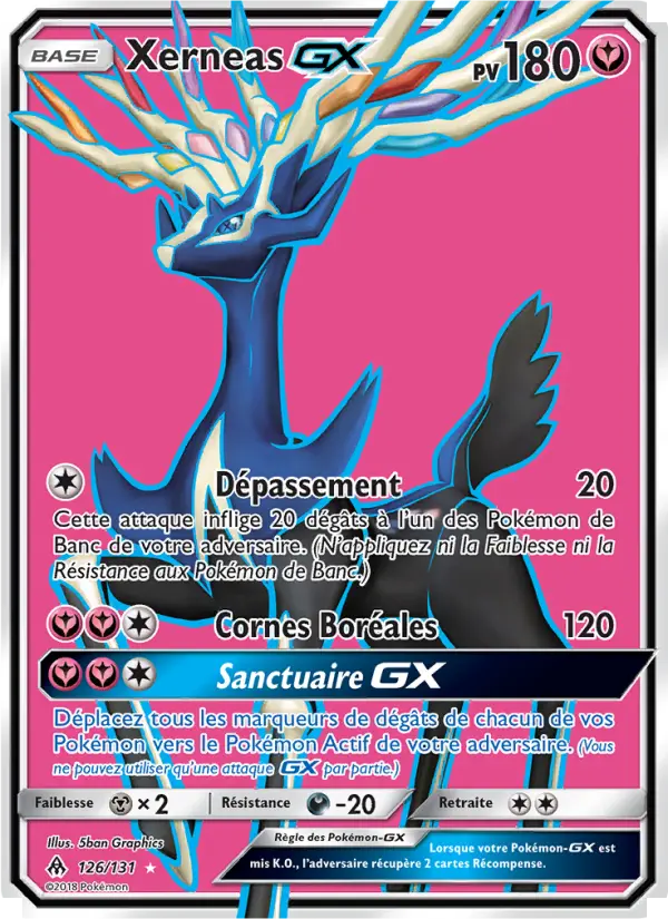 Xerneas GX — carte 126 de l’extension Lumière Interdite