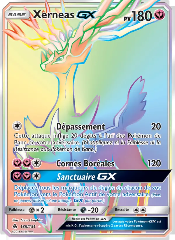 Xerneas GX — carte 139 de l’extension Lumière Interdite