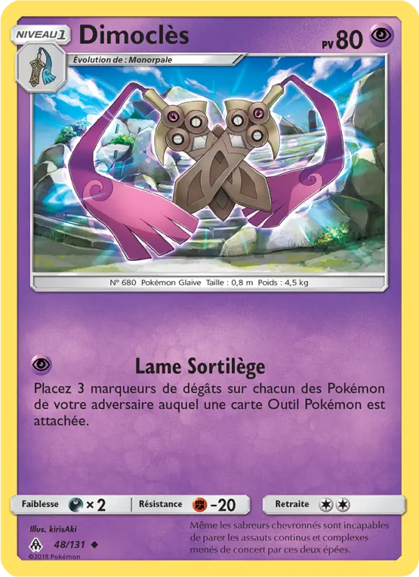 Dimoclès — carte 48 de l’extension Lumière Interdite