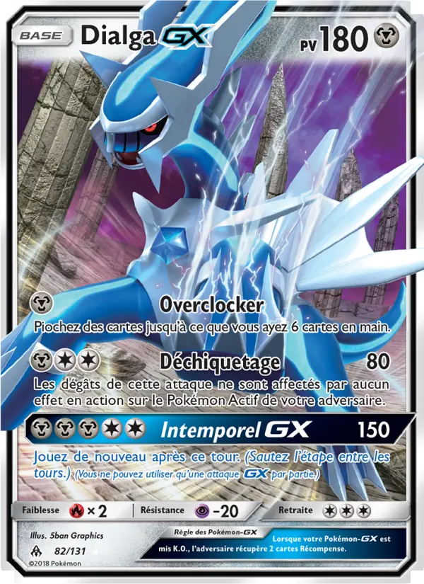 Dialga GX — carte 82 de l’extension Lumière Interdite