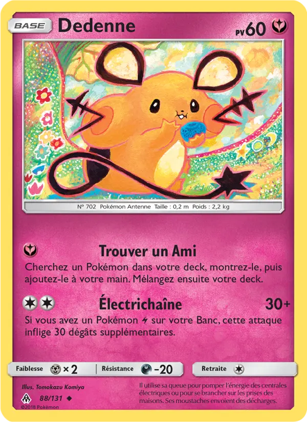 Dedenne — carte 88 de l’extension Lumière Interdite