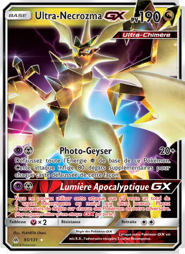 Ultra-Necrozma GX — carte 95 de l’extension Lumière Interdite