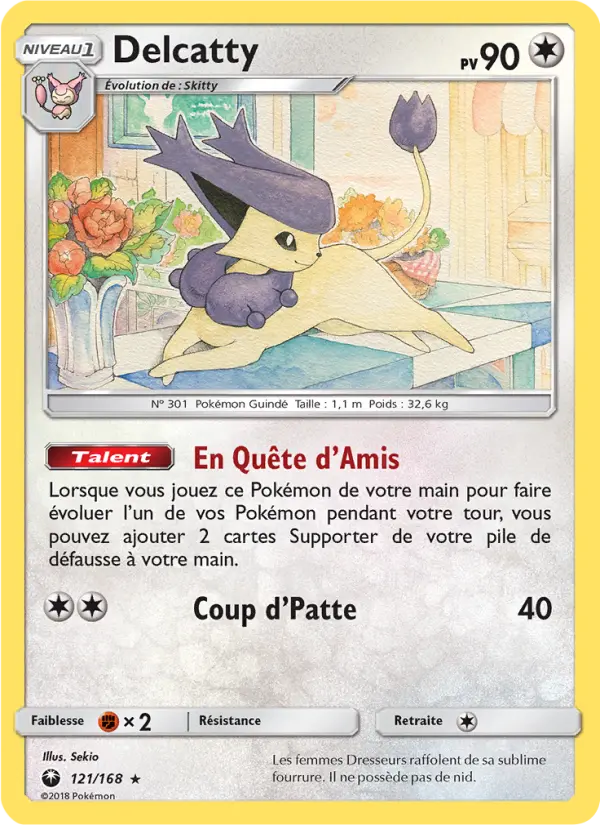Delcatty — carte 121 de l’extension Tempête Céleste