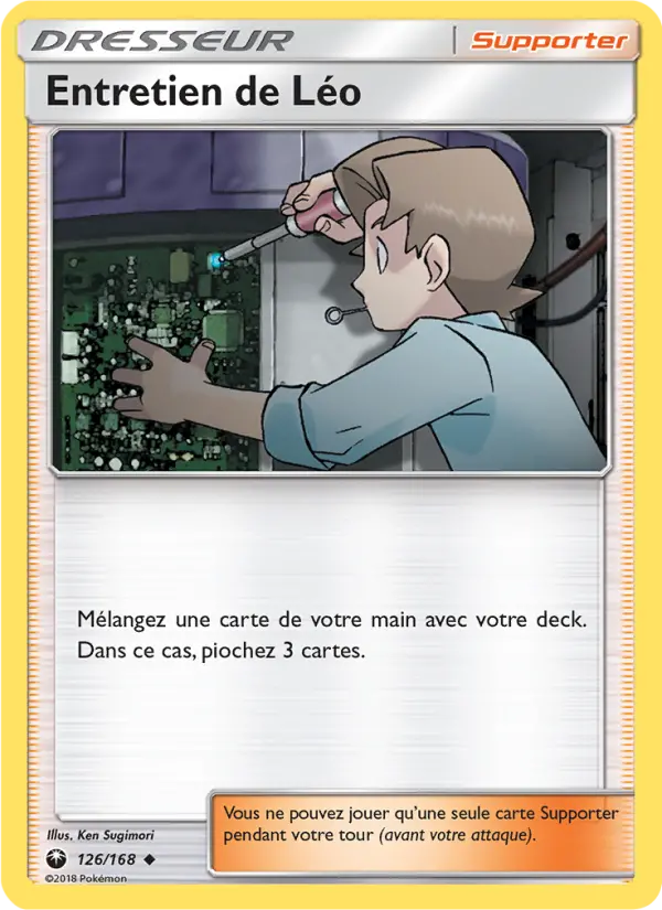 Entretien de Léo — carte 126 de l’extension Tempête Céleste