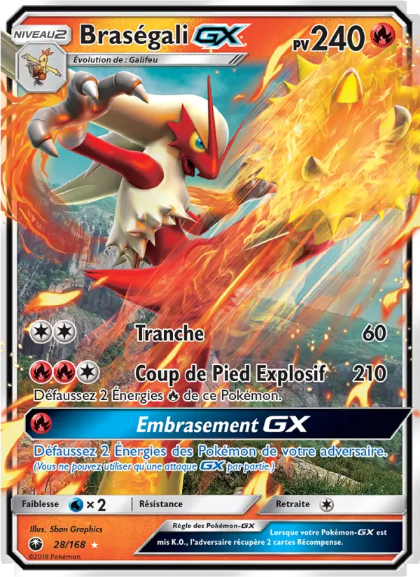 Braségali GX — carte 28 de l’extension Tempête Céleste