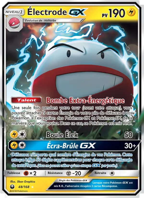 Électrode GX — carte 48 de l’extension Tempête Céleste