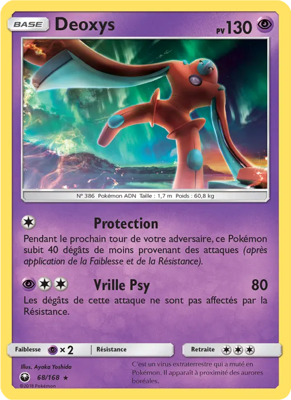 Deoxys — carte 68 de l’extension Tempête Céleste