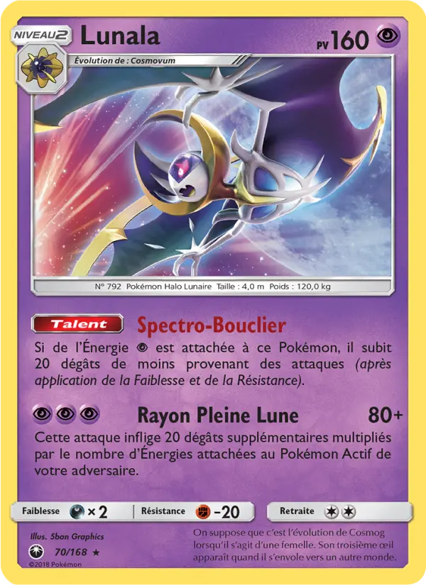 Lunala — carte 70 de l’extension Tempête Céleste
