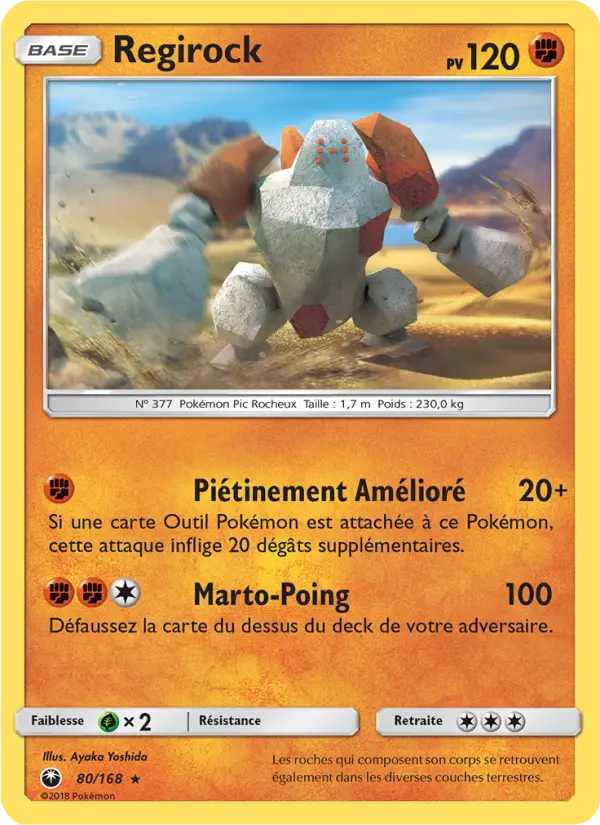 Regirock — carte 80 de l’extension Tempête Céleste