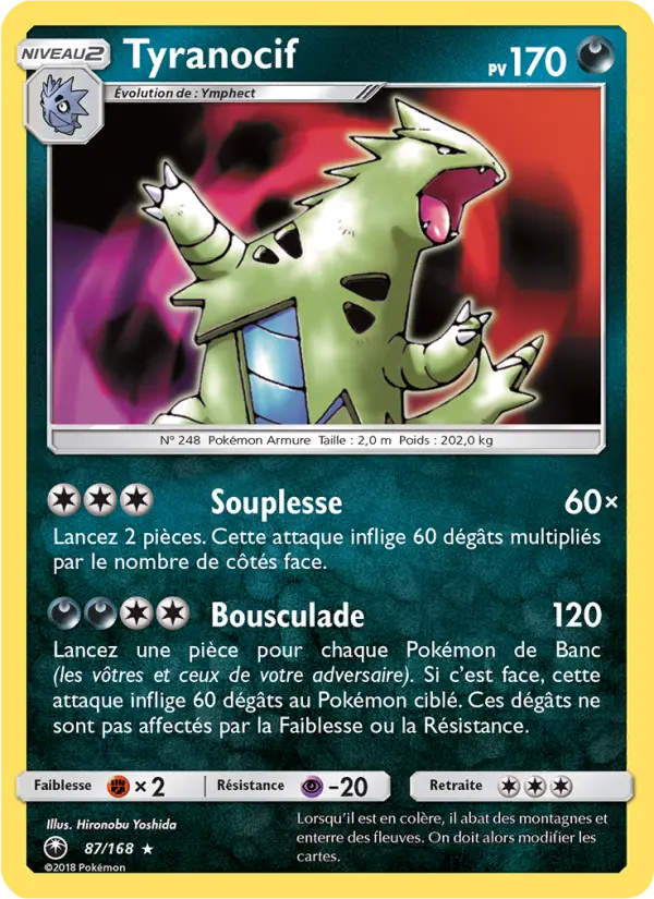 Tyranocif — carte 87 de l’extension Tempête Céleste