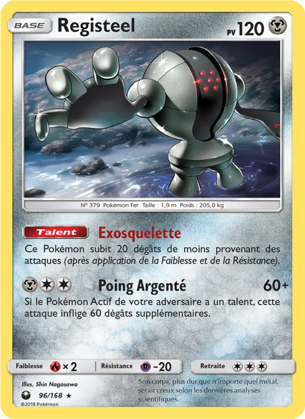 Registeel — carte 96 de l’extension Tempête Céleste