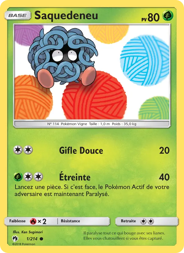 Saquedeneu — carte 1 de l’extension Tonnerre Perdu