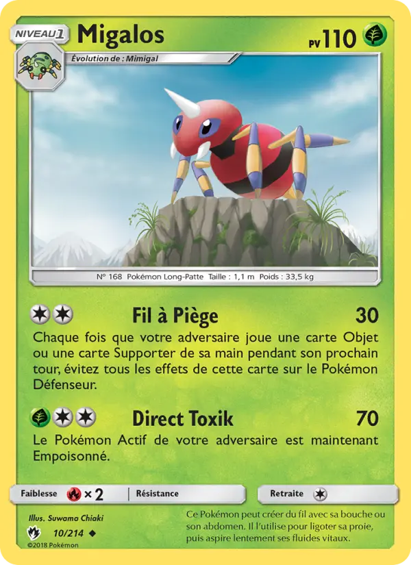 Migalos — carte 10 de l’extension Tonnerre Perdu