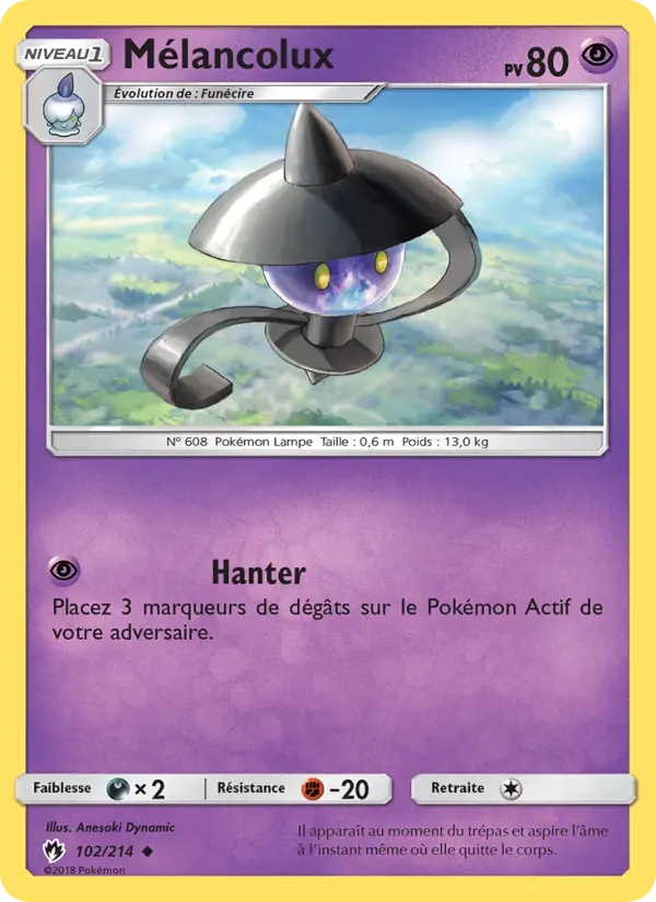 Mélancolux — carte 102 de l’extension Tonnerre Perdu