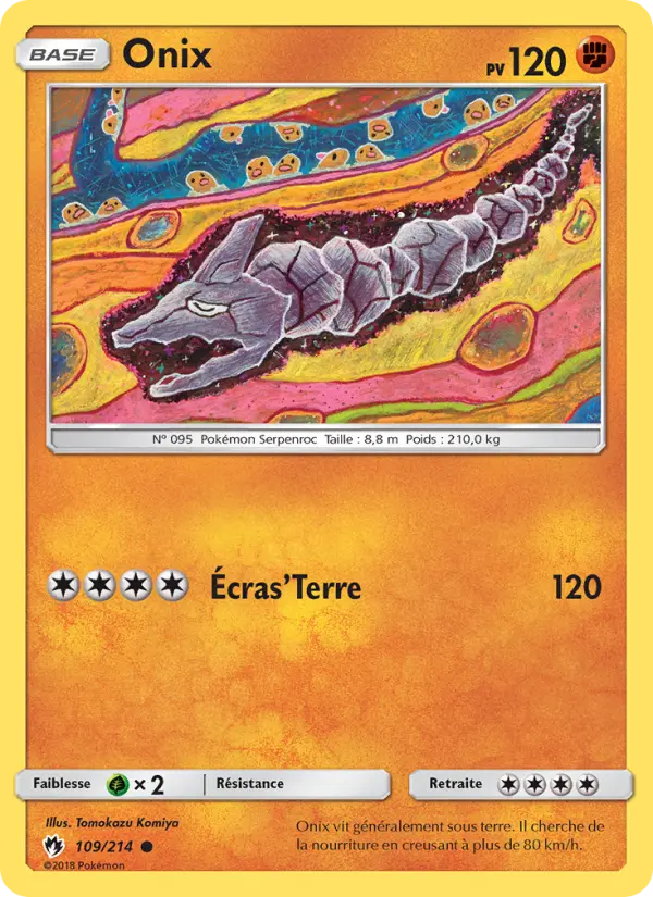 Onix — carte 109 de l’extension Tonnerre Perdu