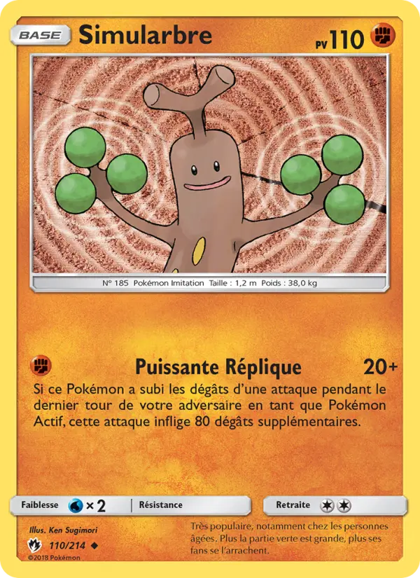 Simularbre — carte 110 de l’extension Tonnerre Perdu