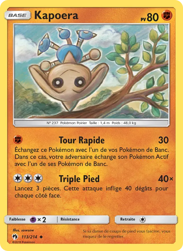 Kapoera — carte 113 de l’extension Tonnerre Perdu