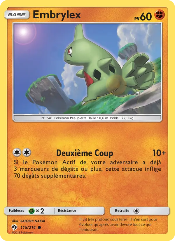 Embrylex — carte 115 de l’extension Tonnerre Perdu
