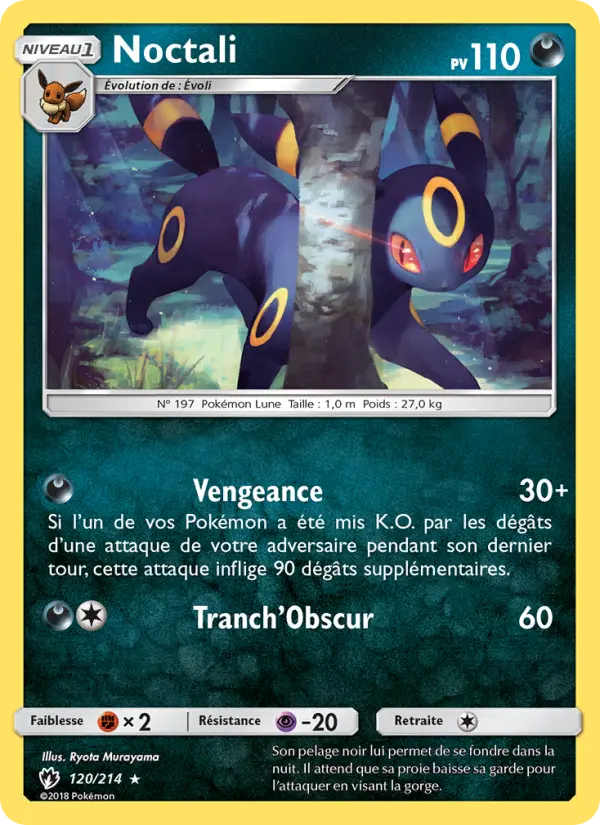 Noctali — carte 120 de l’extension Tonnerre Perdu